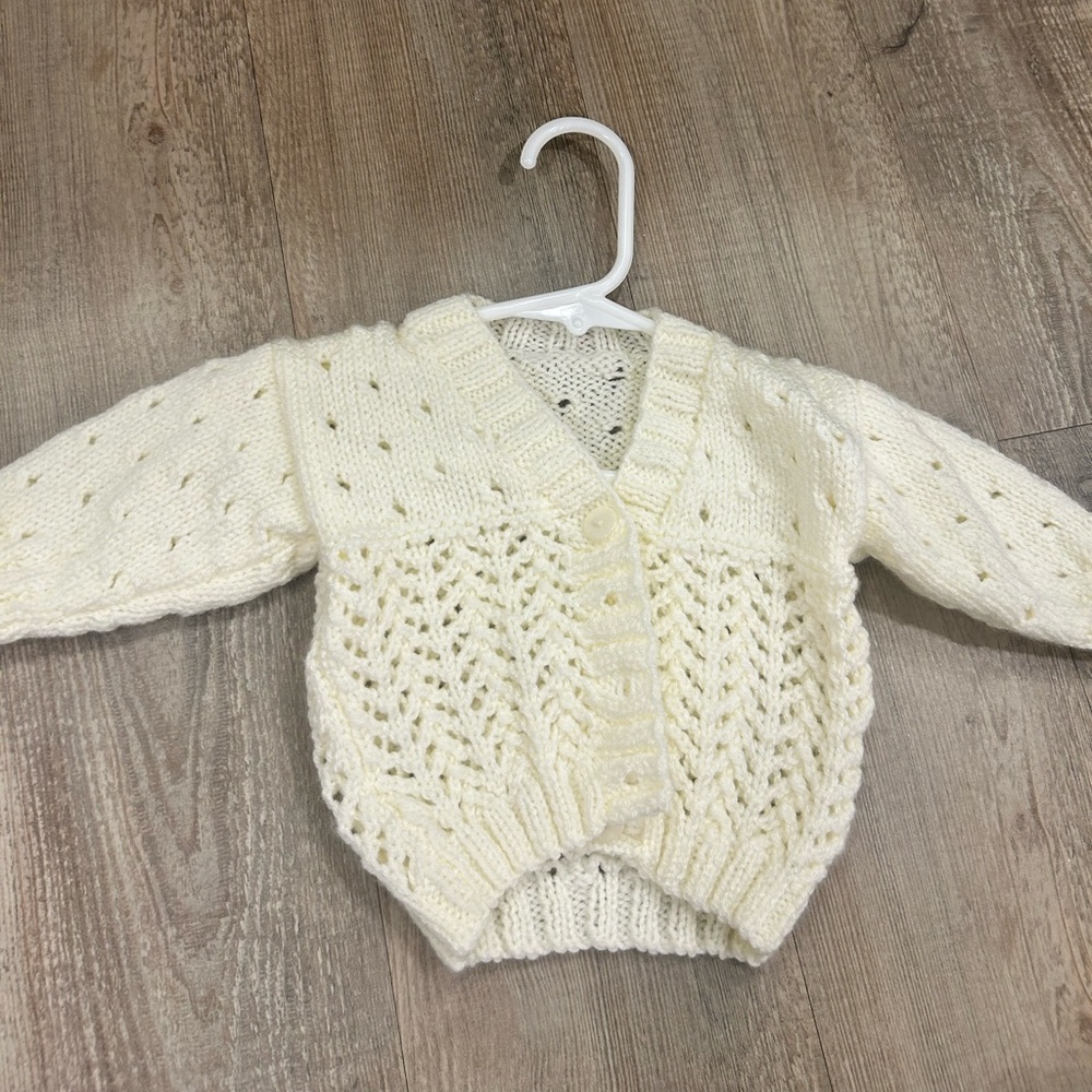 BUNDLE 3 baby items for $5.  Baby girl sweater 3 to 6 months